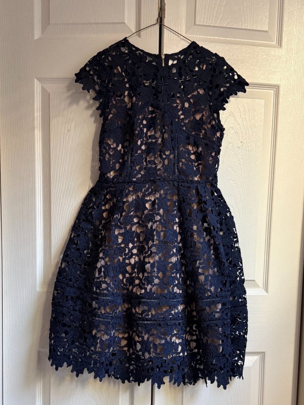 Navy lace dress